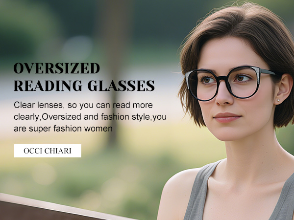 Amazon.com: OCCI CHIARI 1.0 Oversized Reading Glasses for