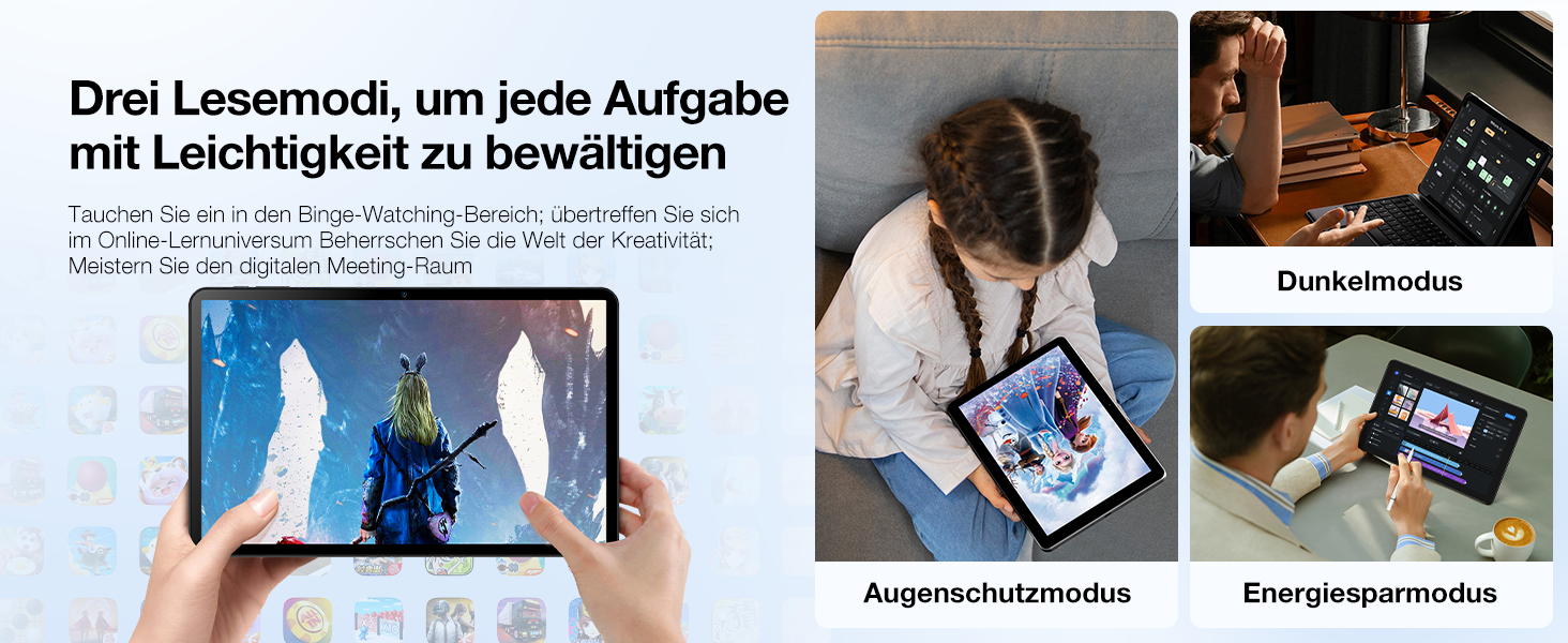 DOOGEE T40PRO Tablet 12 Zoll, Android 14 Tablet, Helio G99 20GB RAM+512GB ROM(2TB TF) Tablet PC