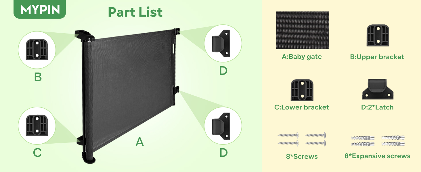Retractable Baby Gate