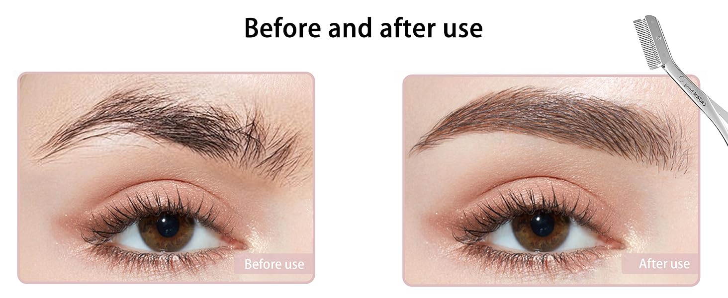 Eyebrow trimmer with comb