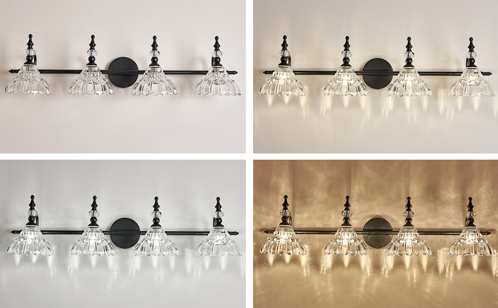 HDDFL Bathroom Vanity Lights Bathroom Light Fixtures Over Mirror Matte