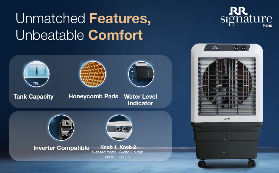 70 ltr water cooler with inverter compatible