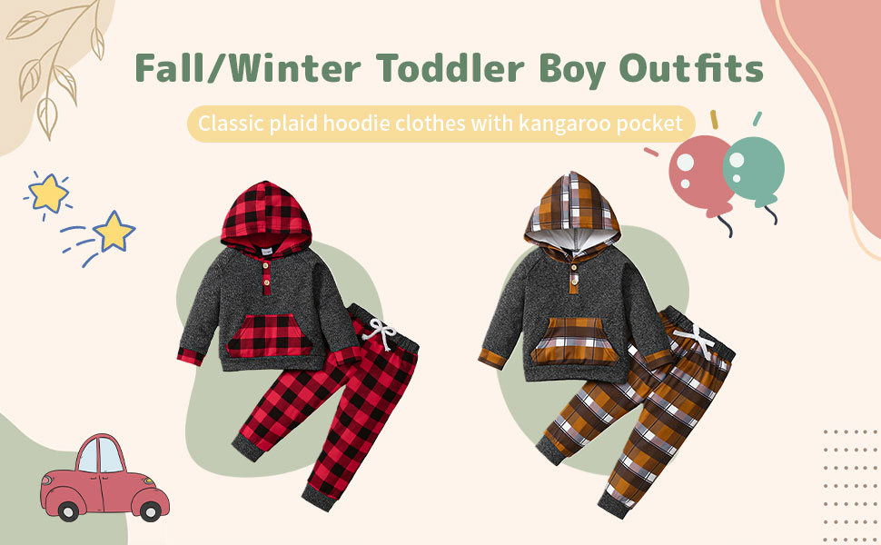 Toddler Baby Boy Clothes Fall Winter Outfits Long Sleeve