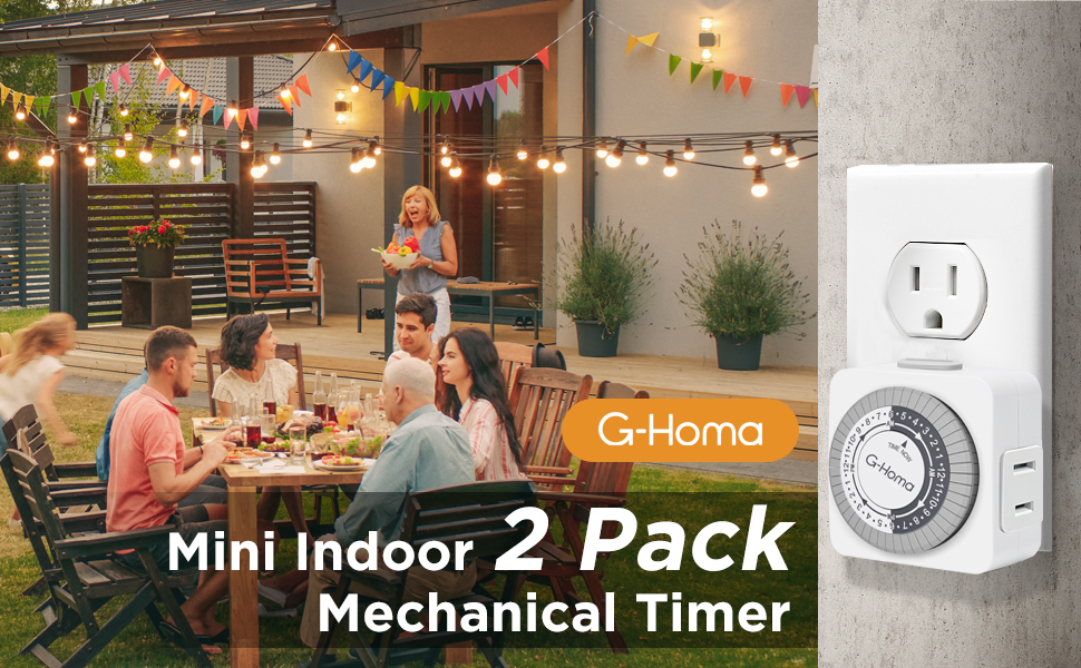 Timers for Electrical Outlets,GHoma Indoor Outlet Timer,2