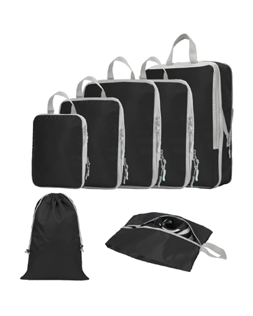YYDSLEE Compression Packing Cubes for Travel Black