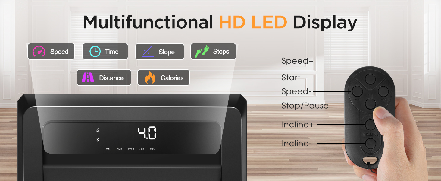 Walking Pad with Auto Incline, 4 in 1 Under Desk Treadmill