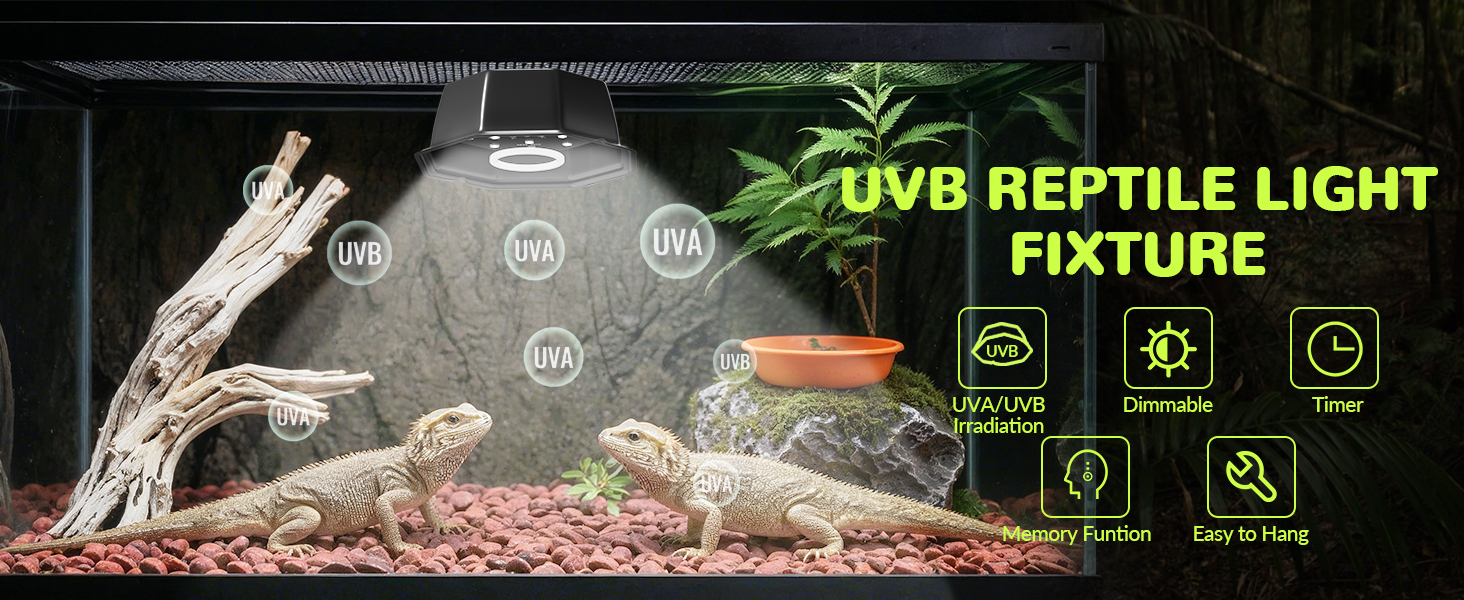 uvb reptile light fixture