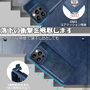 ONES iPhone13 Pro Max ケース スタンド機能 高質PU皮革 ONES iPhone13 Pro Max ケース スタンド機能 高質PU皮革 iPhone