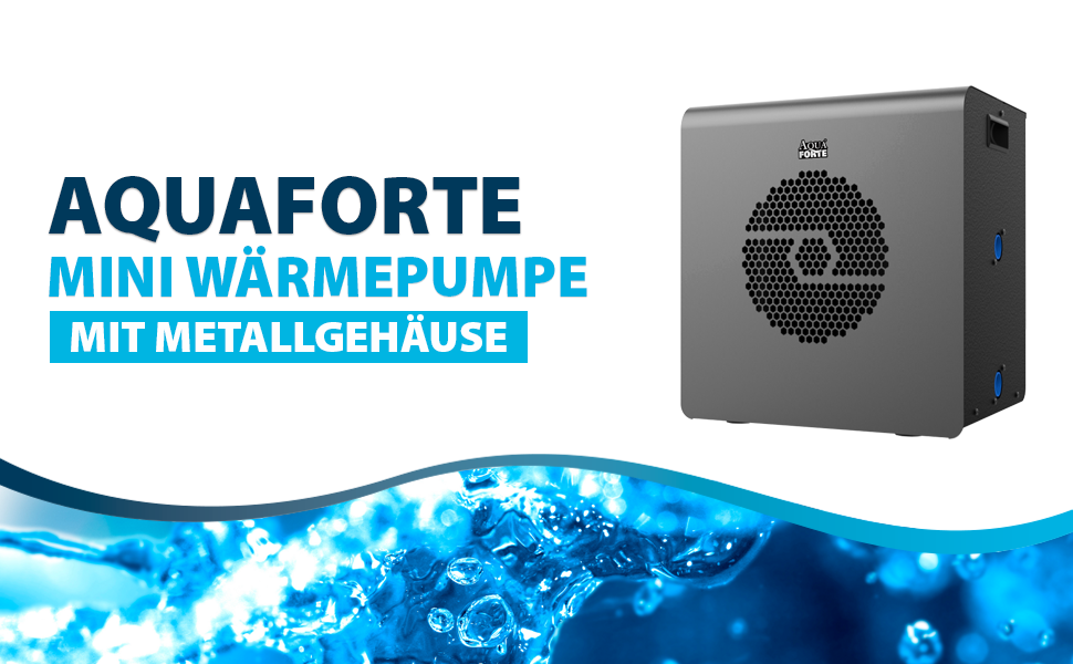 AquaForte Miniwarmtepomp met metalen behuizing, vermogen 3,3 kW