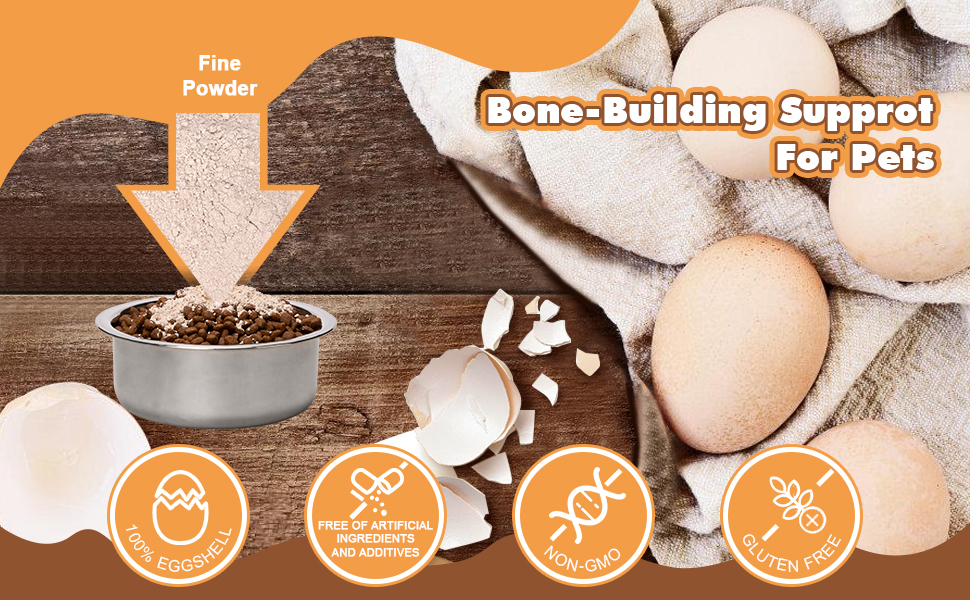Eggshell Powder for Dogs and Cats, Eggshell Calcium