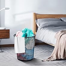 Circular Mesh Wastebasket Trash Can