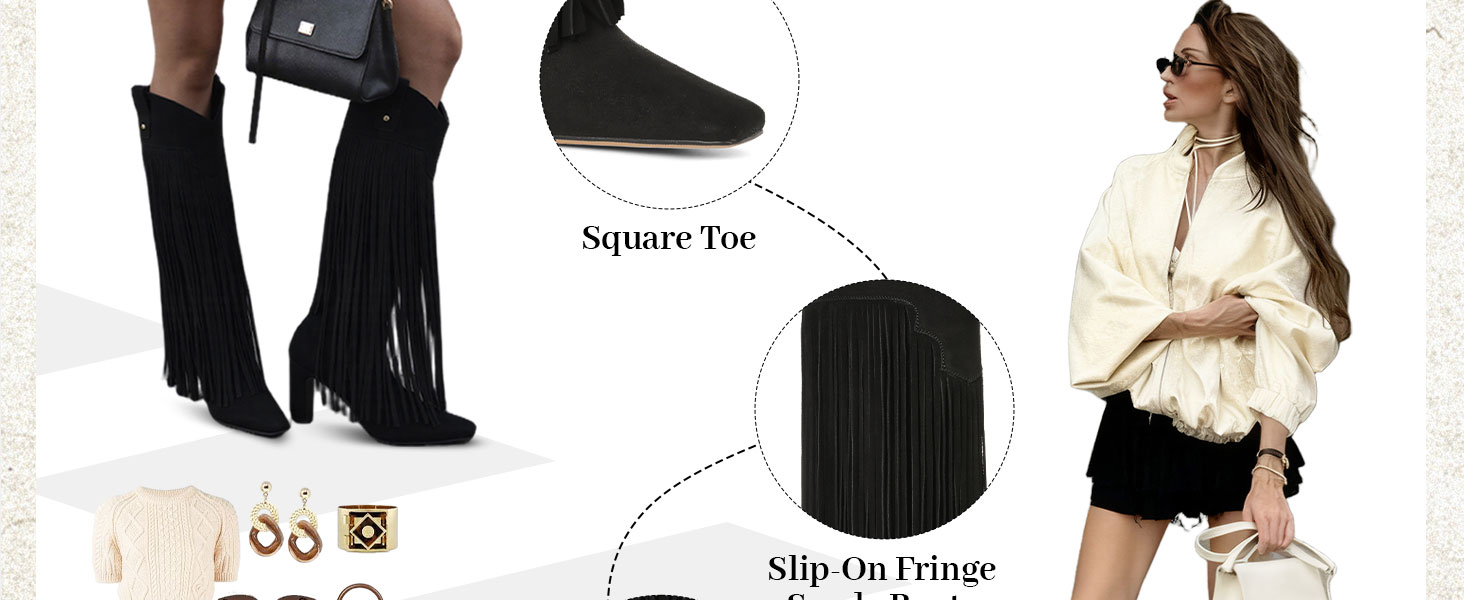 fringe boots