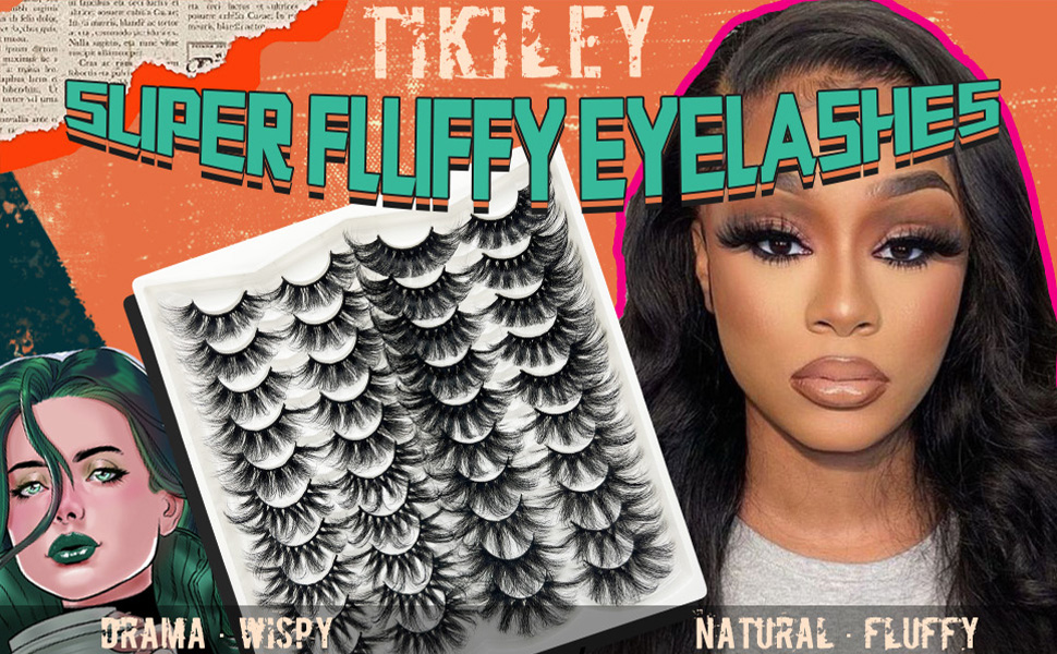 25MM Lashes Mink Fluffy Long 20 Pairs Dramatic 3D Mink