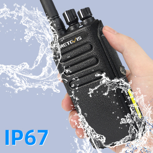Retevis RT81 Waterproof DMR Radios,IP67,Walkie Talkies with Mic,Group Call,2200mAh,Long Range Two Way Radio for Construction Manufacture(4 Pack) 9 walkie talkies waterproof