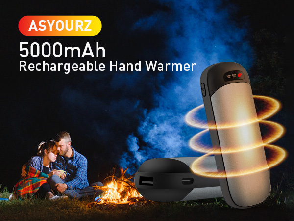 4 Pack Rechargeable Hand Warmers, Dual-Sided Heating Electric Hand Warmers Max 131u2109, Long-Lasting Warmth, For Men Women