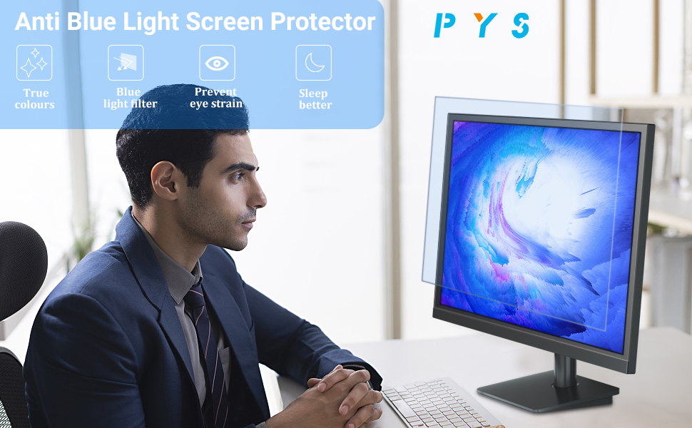 Blue Light Screen Protector 22 Inch Monitor Eye Protection Blue Anti Glare Light