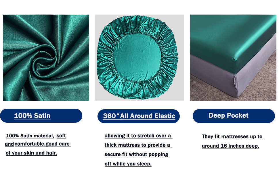 teal fitted sheet king