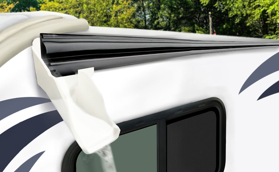 RV Murts RV Gutter Spouts, RV Rain Gutter Downspout with