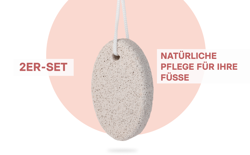 valneo Bimsstein für Hornhaut - 2er Set x 69g Bimssteine als ...