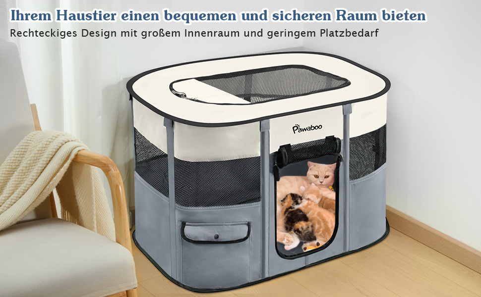 Tragbarer Laufstall für Haustiere