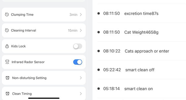 a screenshot of the app