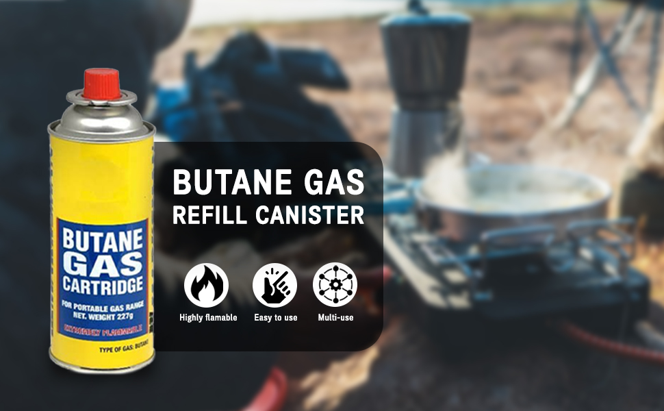 Straame Butane Gas Refill, Camping Gas Canister, Portable High Pressure