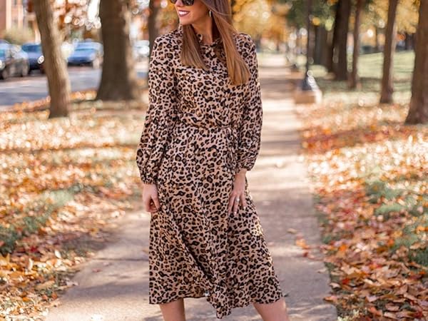 Leopard long shirt dress Clearance