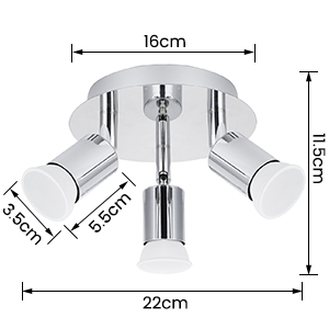 lampada a led con 3 lampadine