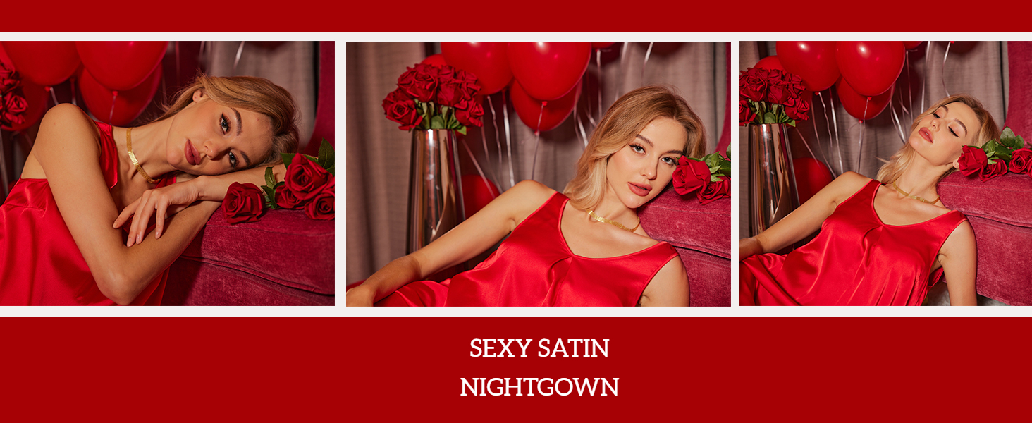 sexy red nightgown