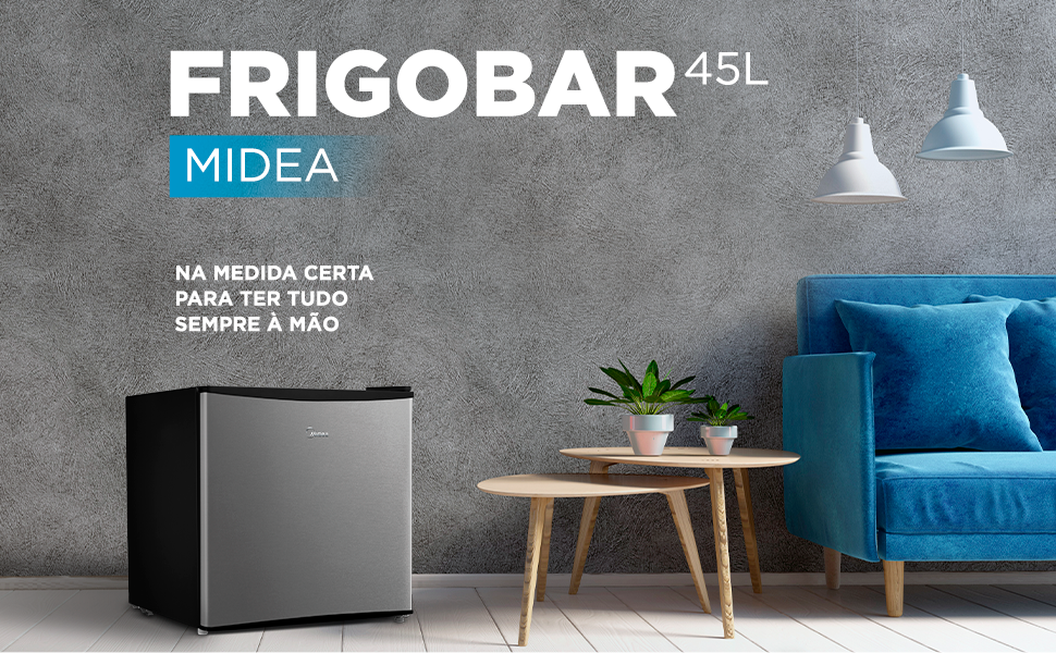 frigobar refrigerator midea refrigeration cooling frio gelo procel 45L
