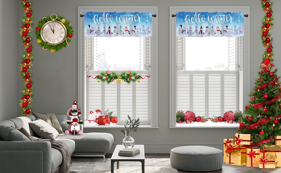 KOAIWPAE Valances Windows Curtain Abstract Art Gold