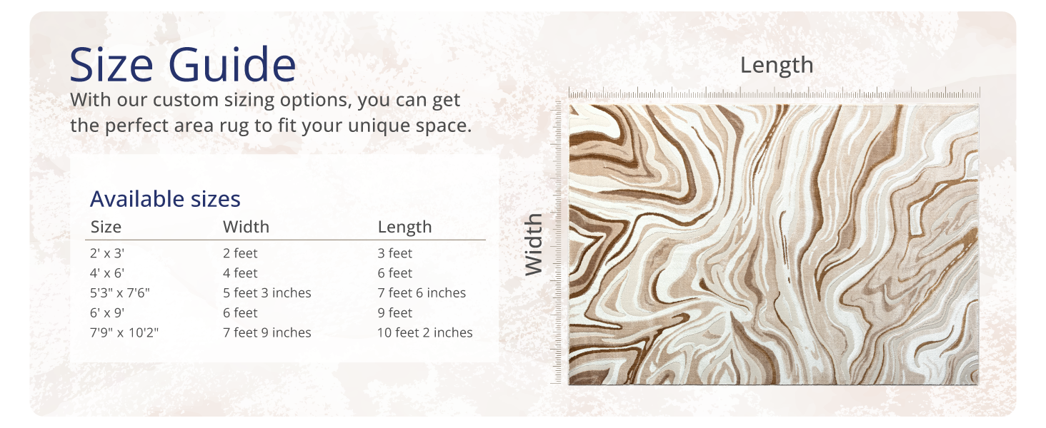 Abani Rugs Area rug. Abstract area rug. Kid and pet friendly. Beige and Brown rug. Easy to clean