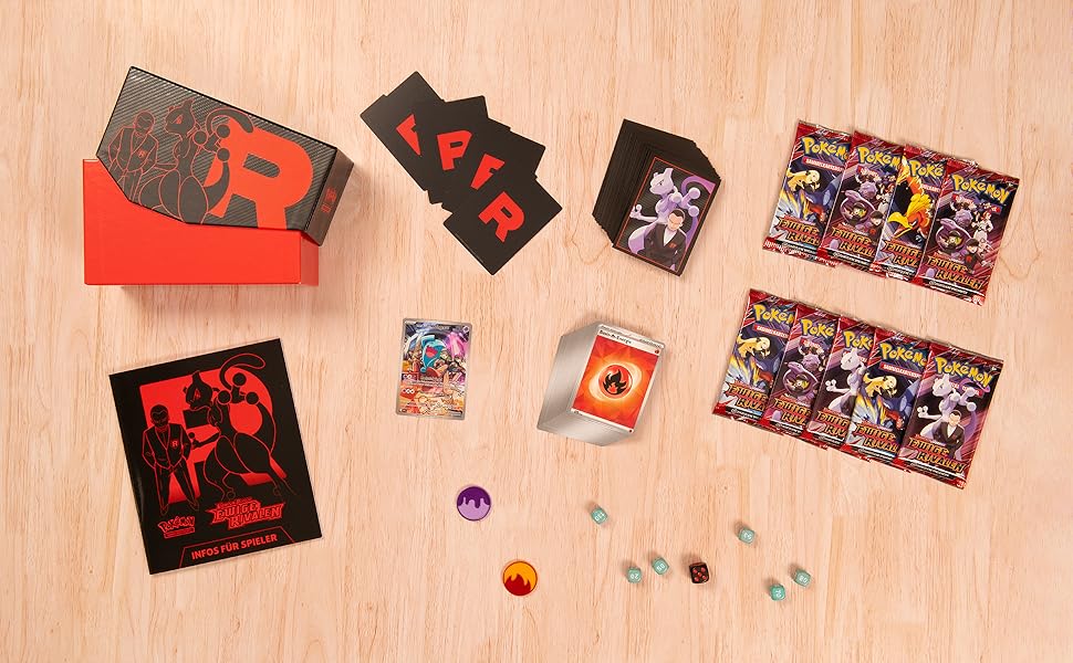 Pokémon TCG: Top Trainer Box Crimson & Purple - Eternal Rivals