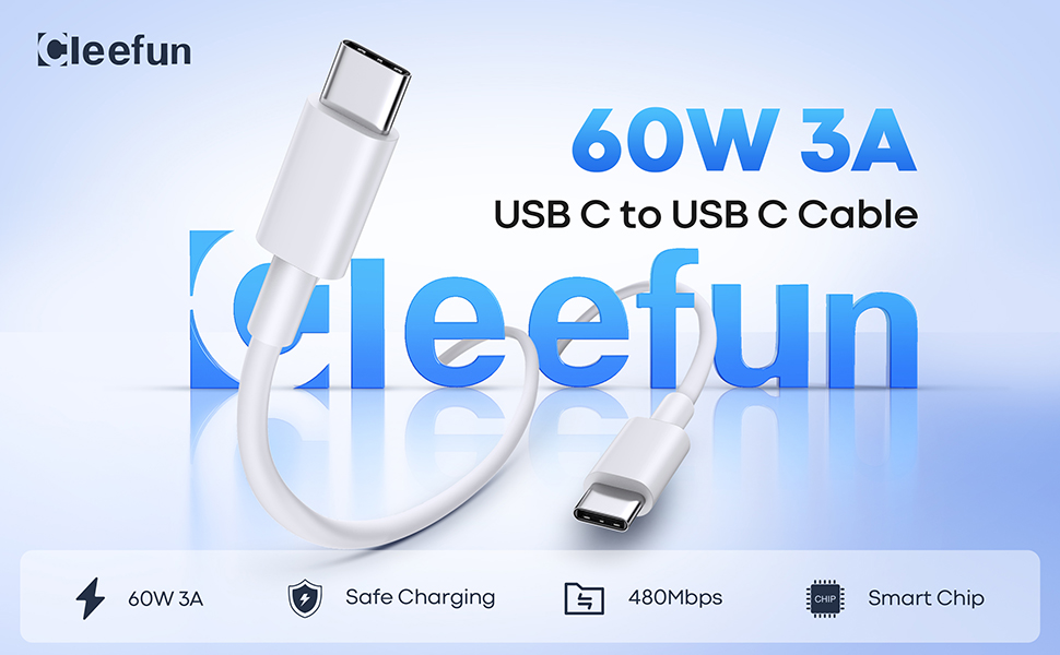 60W USB C to USB C Cable