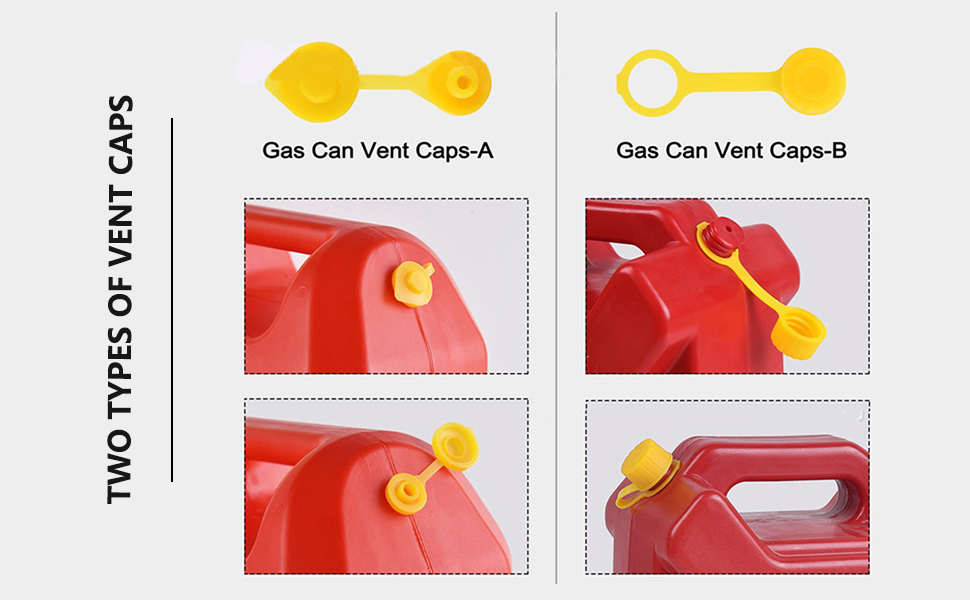 Universal Gas Can Nozzle Replacement, Gas Spouts for
