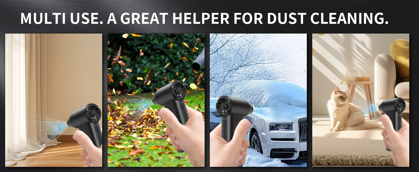 300000RPM Compressed Air Duster, 3Gear Adjustable Electric