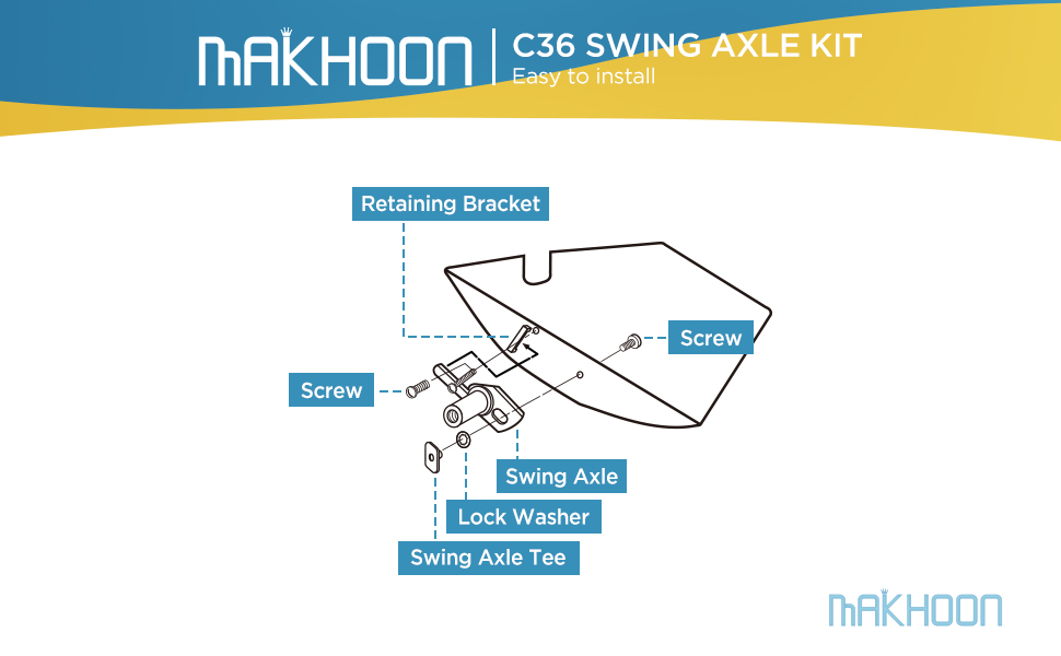 MAKHOON Pool Cleaner Replacement Parts Polaris C36 Swing