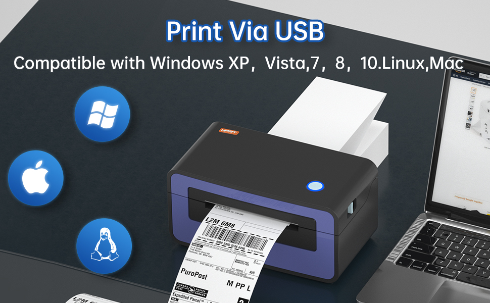 HPRT Shipping Label Printer SL42 Thermal Label Printer, Label Printer