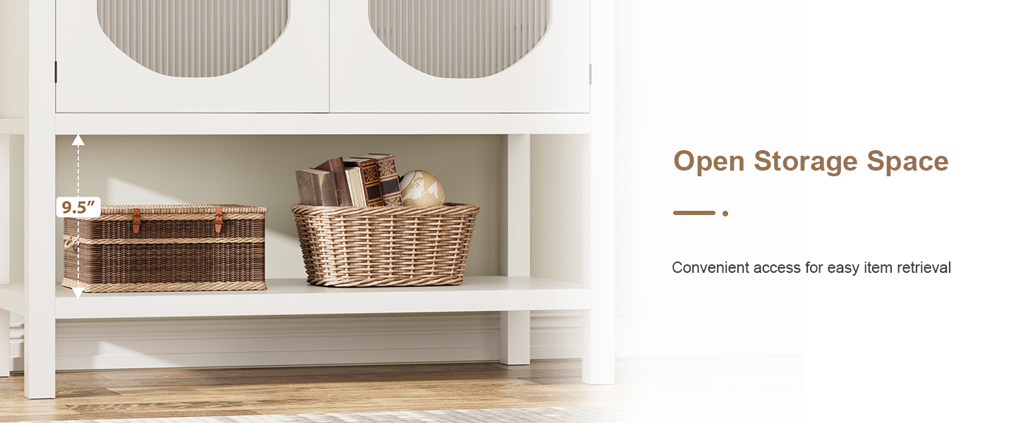 Farmhouse Console Table, Storage with 2 Changhong