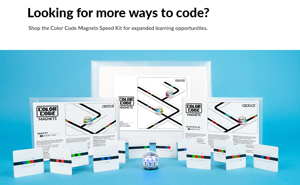 Amazon.com: Ozobot Color Code Magnets Speed Kit: Interactive Coding ...