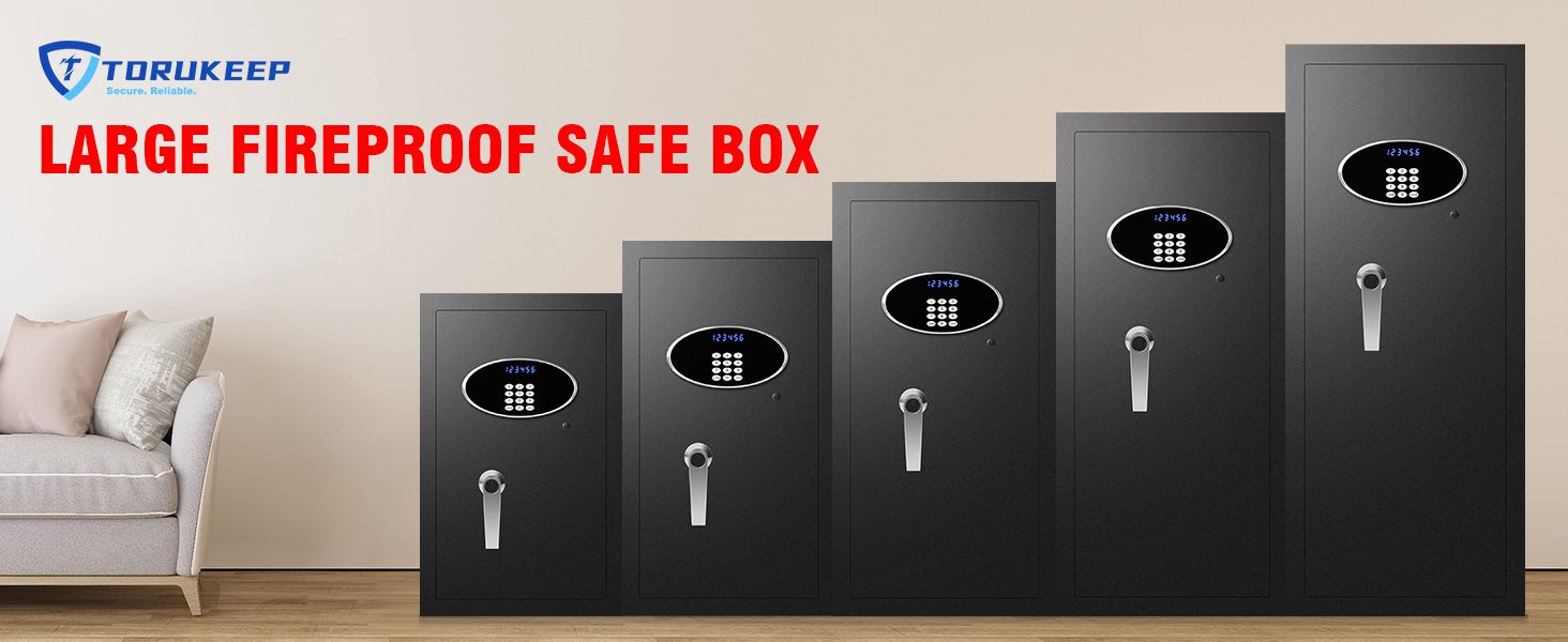 ToruKeep Large Fireproof Safe Boxes