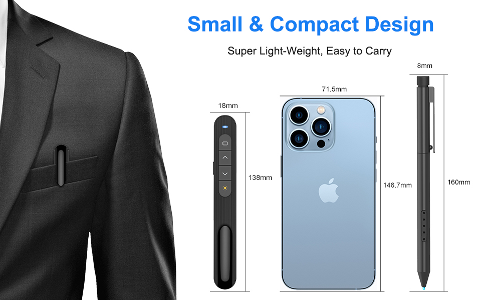 slide clicker with laser pointer for presentations