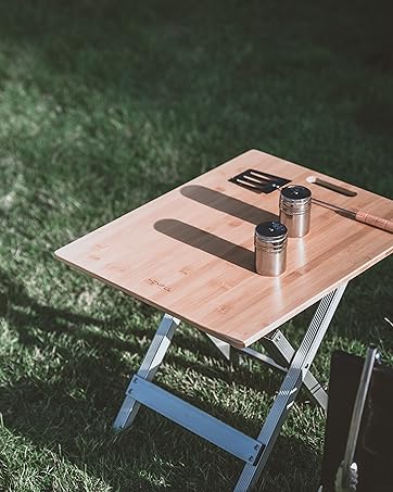 Amazon | HOMFUL皓風木製 キャンプテーブル 折りたたみ ウッド