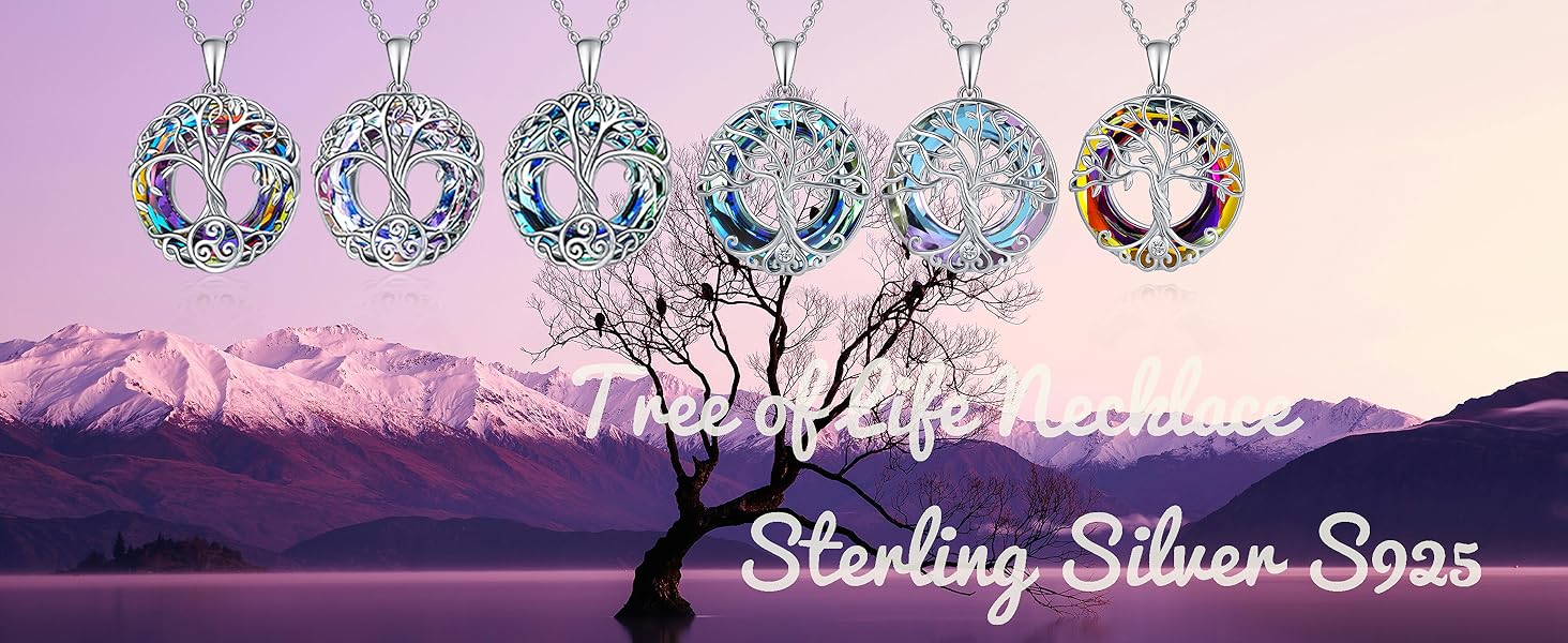 Crystal Tree of Life Necklace 