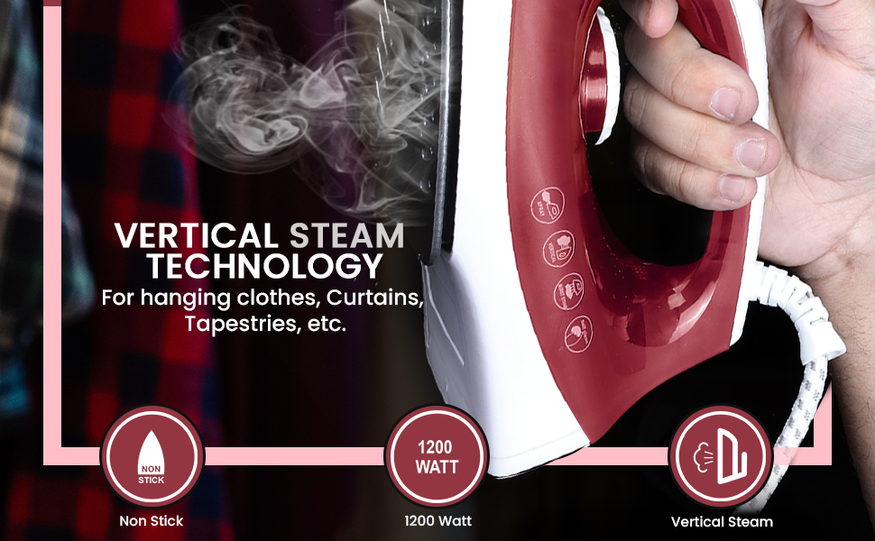 steam iron blue