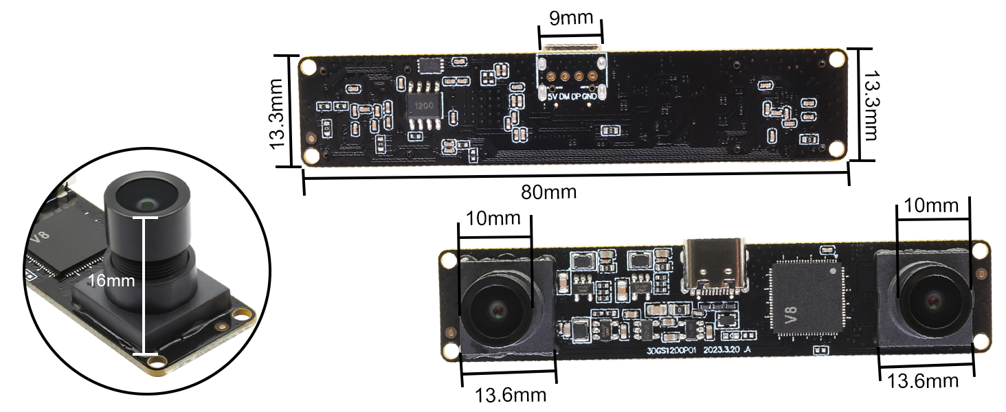 Mini usb camera module