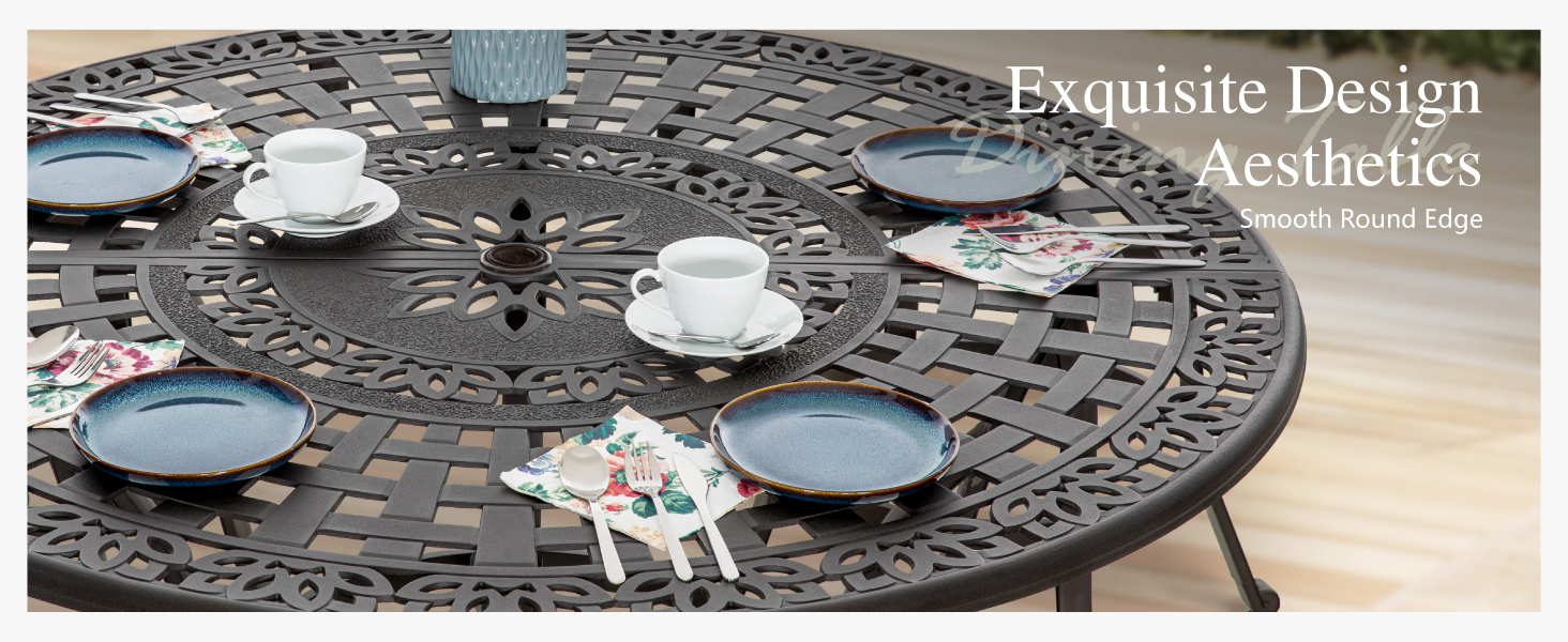 cast aluminum coffee table