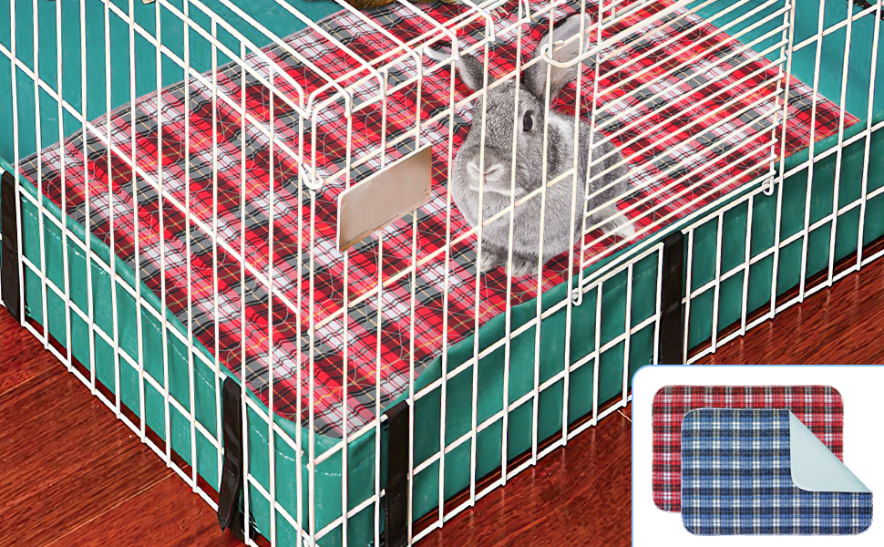 QUEARN Washable Pee Pads for Small Animal,Waterproof