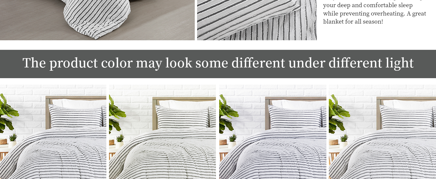 HOMBYS Black White King Bed Tufted Jacquard Geometry Comforter Set for Shabby Chic Decor, 120x120 with 2 Pillow Cases 1d69d61e D41c 4602 Bd30 145fd5d5d74c. CR0,0,1464,600 PT0 SX1464 V1