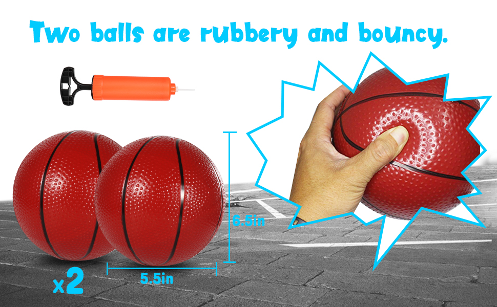 Rubbery and Bouncy Balls